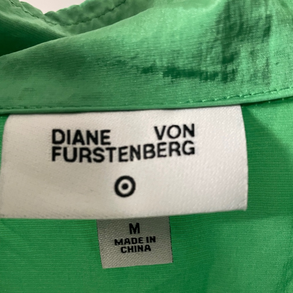 Diane Von Furstenberg green windbreaker pullover - Picture 5 of 13